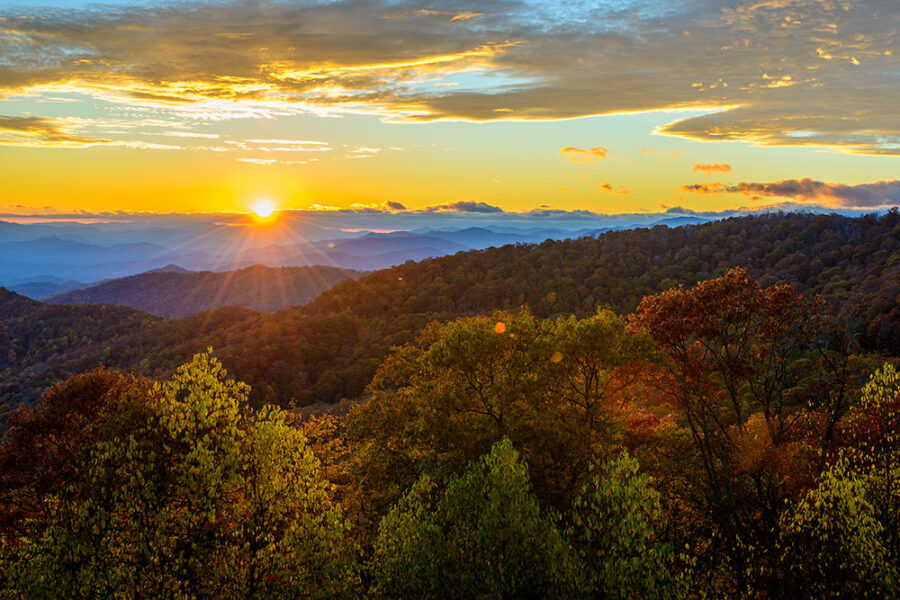 Sunset on the Blue Ridge Parkway