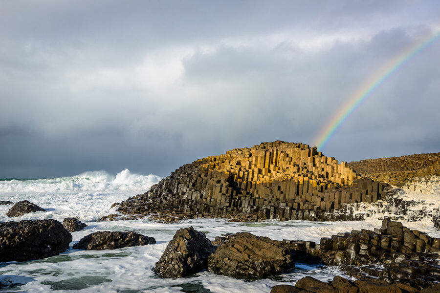 Raindow Over the Giant's Causeway